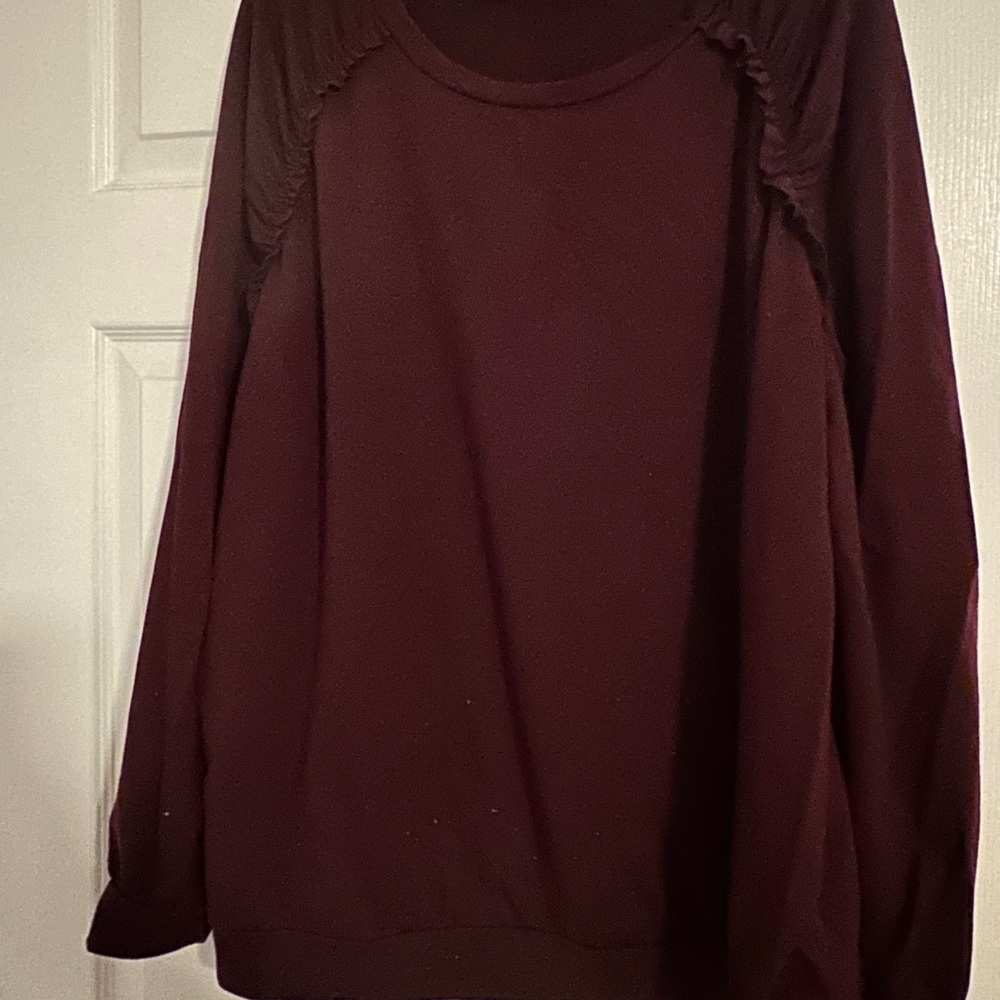 Motherhood Maternity Knit Top (Burgundy)